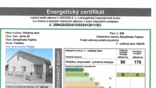  Domy a vily Predaj Rodinný dom Zemplínska Teplica Jarná